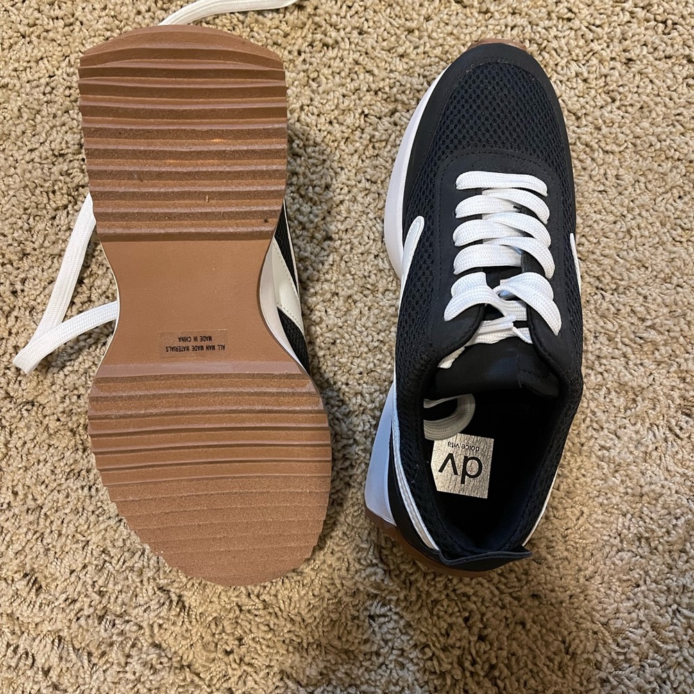 DV by Dolce Vita Women’s Black and White Sneakers